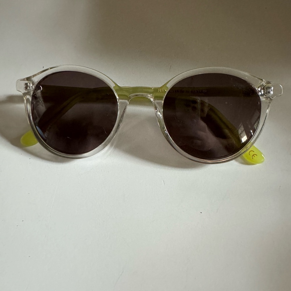 Layton Madewell Sunglasses, Clear & Yellow